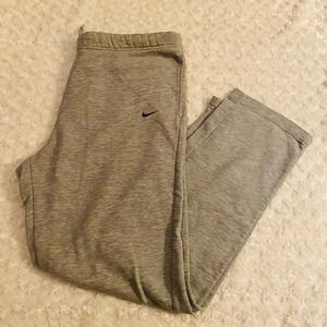 Nike Grey Cotton Drawstring Grey Sweatpants  with Pockets